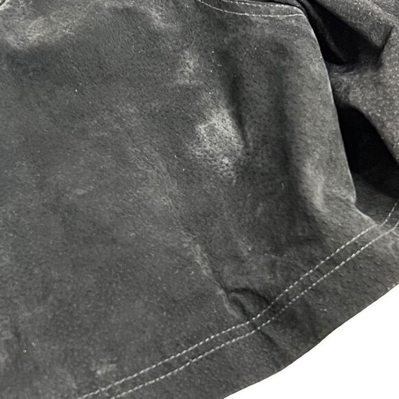 Vintage Don’t Stop black suede short overalls size L - Picture 13 of 16